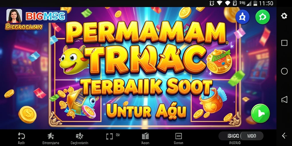 Tampilan gameplay slot yang menarik dan penuh warna di BIGMSG.