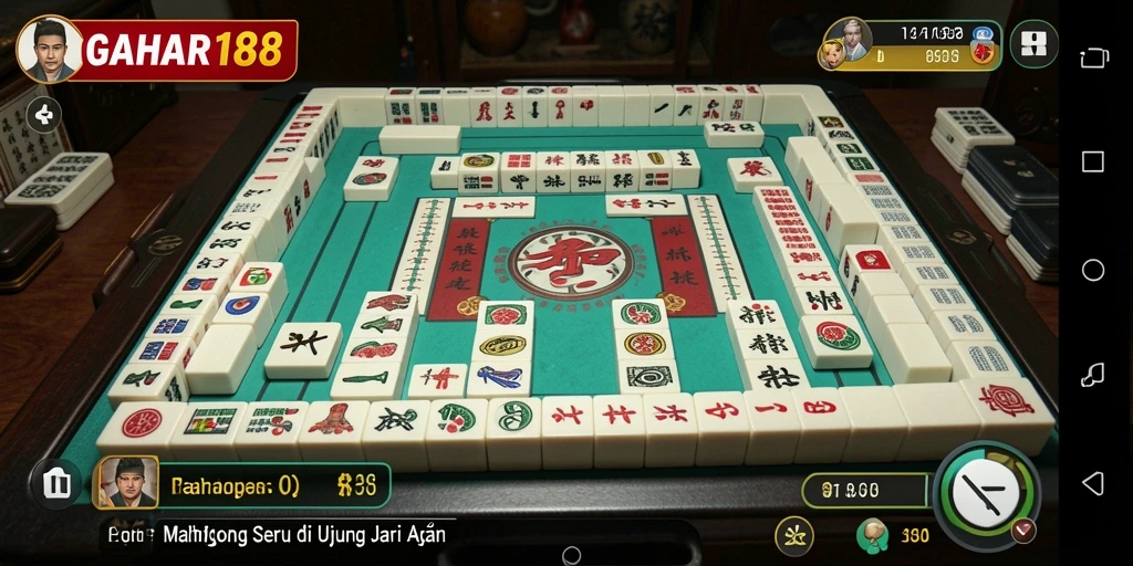 Tampilan gameplay GAHAR188 yang menarik saat bermain Mahjong.