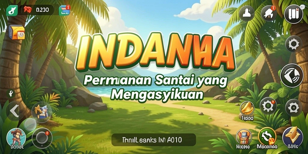 Tampilan gameplay lucu dan interaktif dari INDAAA.