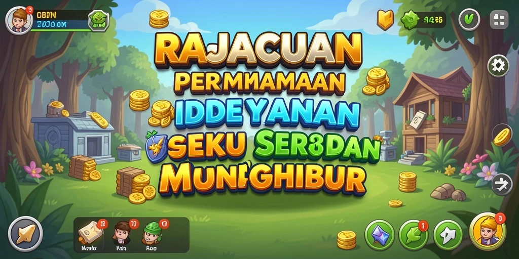 Tampilan gameplay RAJACUAN yang menawan dan santai.
