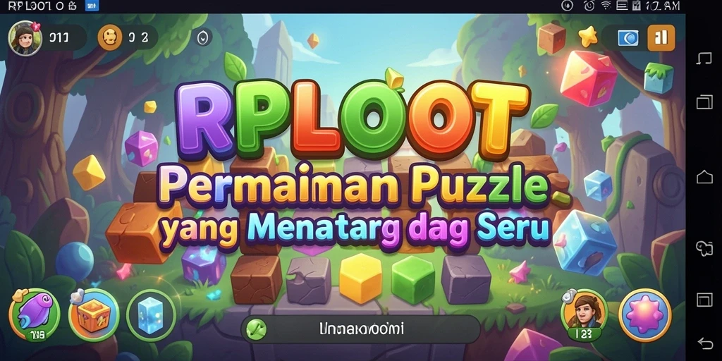 Tampilan gameplay seru di RPLOOT dengan teka-teki menantang.