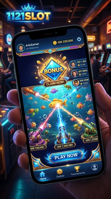 Proses pengunduhan aplikasi di 1121slot yang cepat dan mudah.